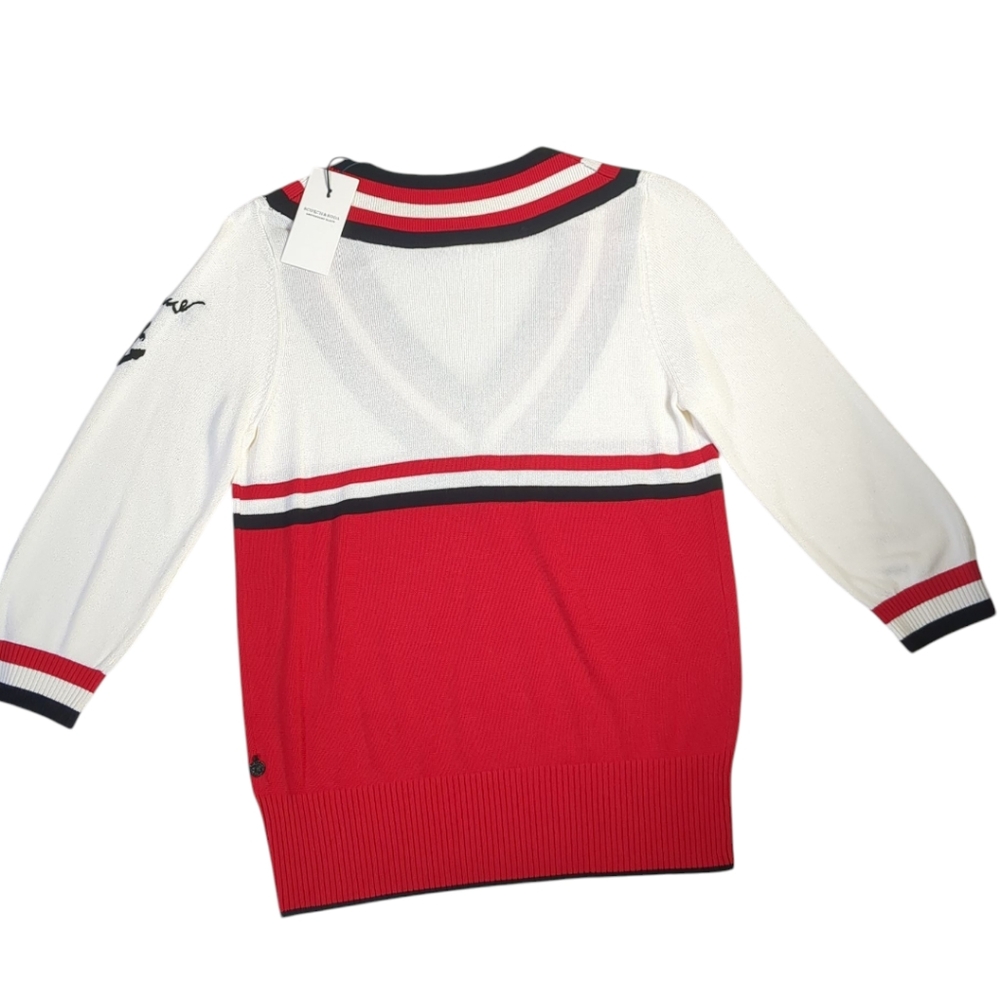 Scotch & Soda AMS. Blauw Pullover Knit Sweater Nautical Sz Small NEW! - Picture 11 of 12